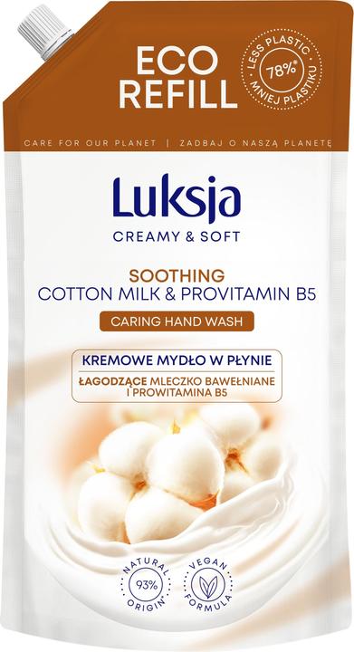 Produktbild Luksja Cremige Flssigseife, Baumwolle, Vorrat 900ml (Flüssigseife, 900 ml)