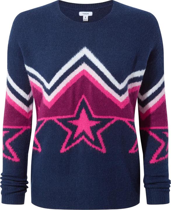 Actual product image TOG24 Womens/Ladies Theresa Stars Knitted Jumper (40)