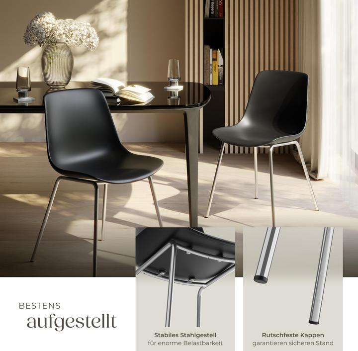 Produktbild tectake Kunststoffstühle Mave