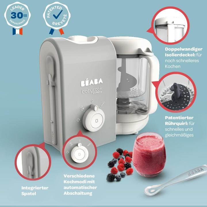Actual product image Beaba Babycook Express, 4 in 1 baby food maker, fast cooking: less than 15 min, blending
