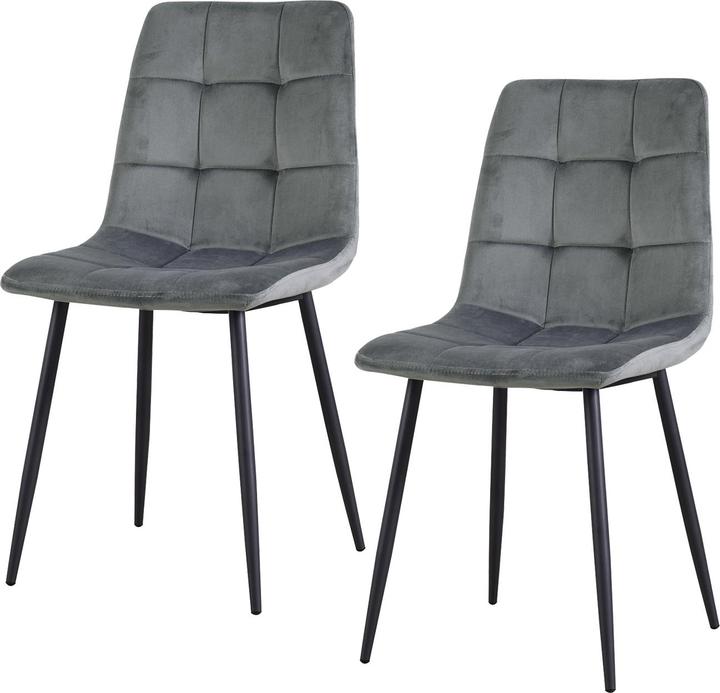 Produktbild HTI-Living Stuhl Mesa Velvet Grau