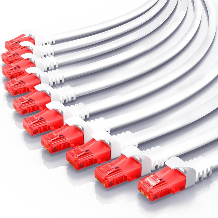 Image du produit CSL CAT.6 network cable - Ethernet Gigabit Lan cable RJ45 - patch cable - comp. CAT.5 CAT.6 CAT.7 CAT.8 (UTP, CAT6, 0.50 m)