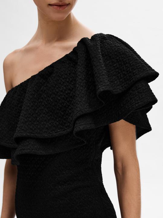 Actual product image Selected One-Shoulder Mini Dress (S)