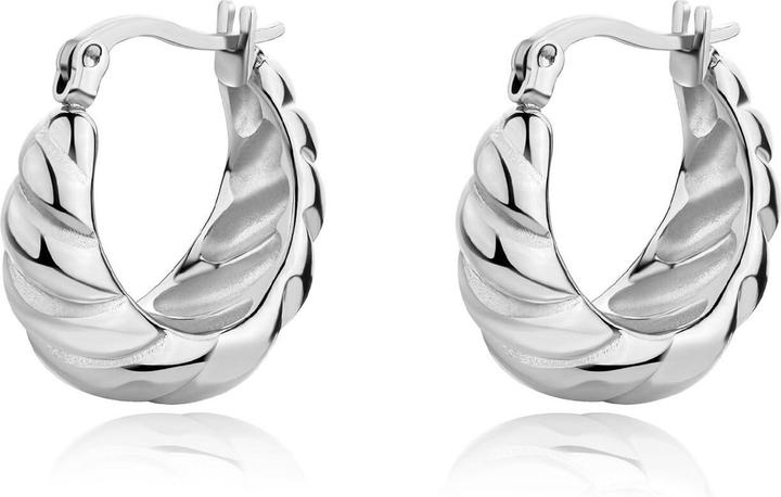 Sagapo S'Agapo Fashion Chunky Steel Earrings Shk59 (Acciaio)