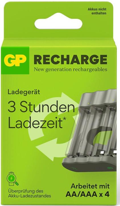 Produktbild GP Batteries Batterie-Ladegerät B441 ohne Batterien geeignet für 4 x Mignon AA oder Micro AAA (1 Stk., AAA, AA, Ladegerät ohne Akku)