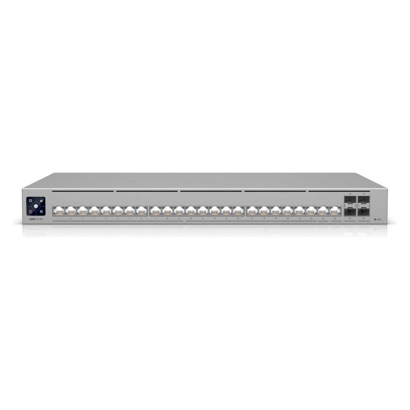 Ubiquiti Pro HD 24 (24 Ports), Netzwerk Switch, Silber