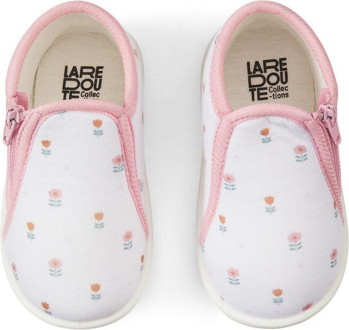 Actual product image La Redoute Collections Flowered baby shoes with zip (21)