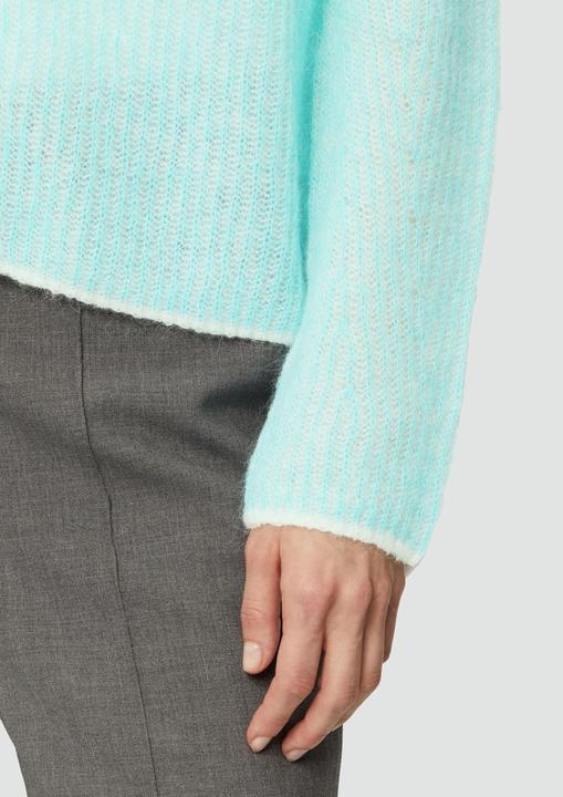 Immagine prodotto S.Oliver Strickjacke Lockere Strickjacke aus Alpakamix mit Rippstruktur (48)