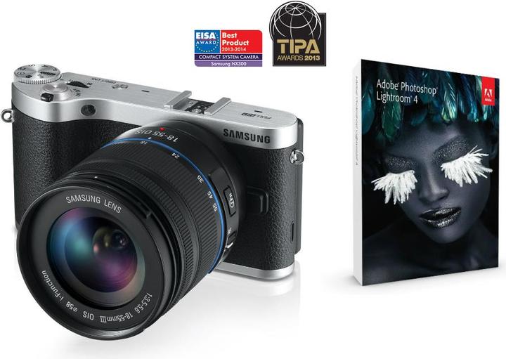Produktbild Samsung NX300, 18-55mm Kit inkl. Lighroom (APS-C / DX)