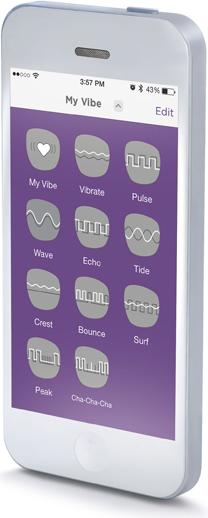 Actual product image We-Vibe Love Toy 4 Plus App Only Model Purple
