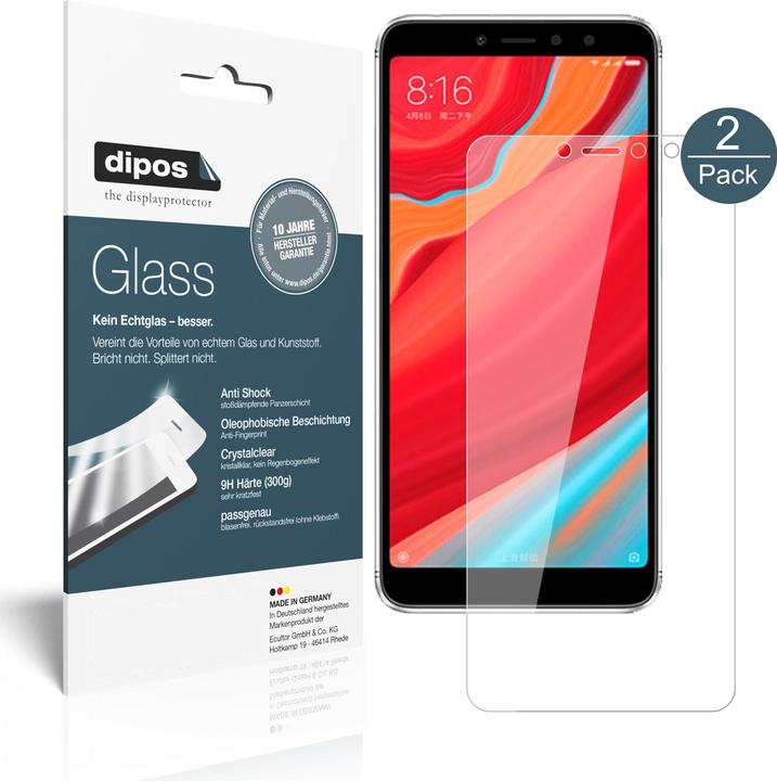 Produktbild Dipos Displayschutz Anti-Shock (2 Stk., Xiaomi Redmi Y2)