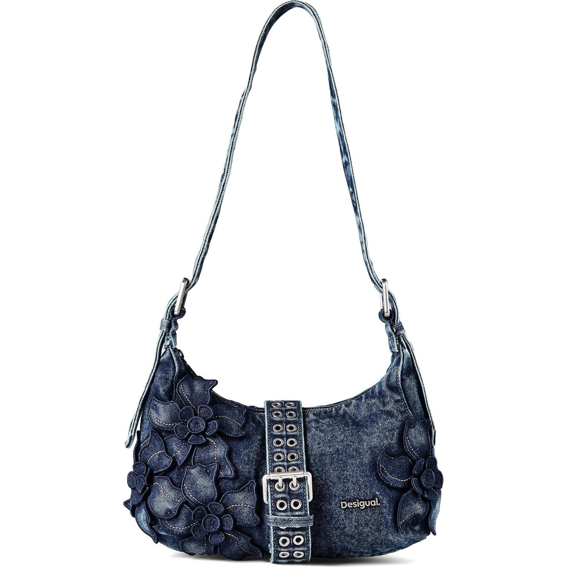 Desigual Donna Blu Donne, Borsetta, Curio Denim Margot Bag,