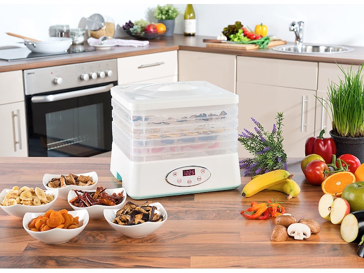 Actual product image Rosenstein & Söhne Dehydrator with 5 dehydrator inserts & timer