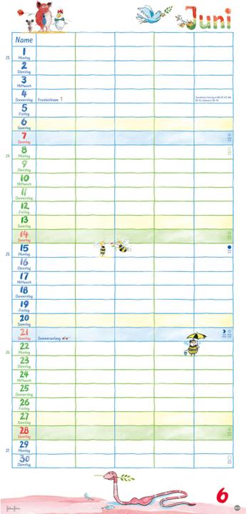 Produktbild Heye Familienplaner (21 x 45 cm)