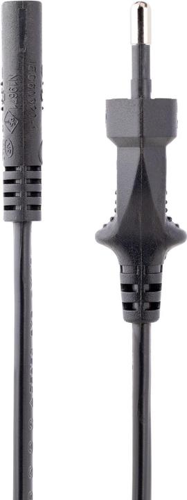 Actual product image StarTech com 3m (10ft) Laptop Power Cord, EU Plug to C7, 2.5A 250V, 18AWG, Laptop Replacement Cord (3 m)