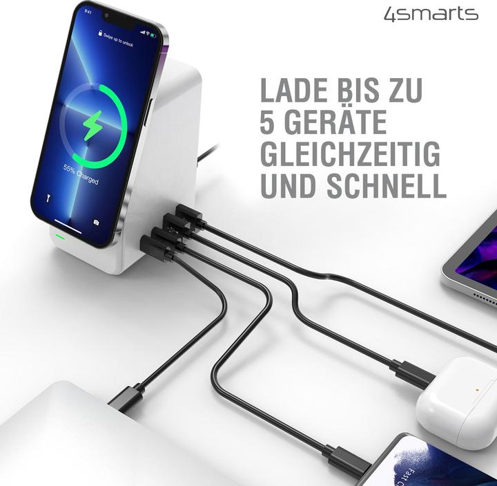Produktbild 4smarts Ladestation UltiMag Desktower 5-in-1 (78 W)