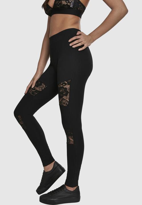 Actual product image Urban Classics Ladies Laces Inset Leggings (XXL)