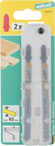 Produktbild wolfcraft 2 Stichsägeblätter HCS L=116mm T-Schaft