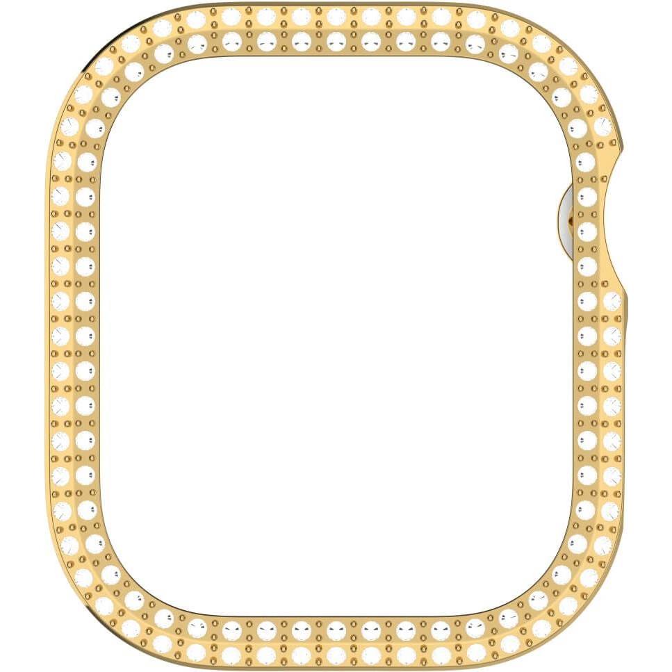 Cover-Discount Apple Watch 10 - 46mm - Glitzer Strass Schutz Case, Smartwatch Zubehör, Gold
