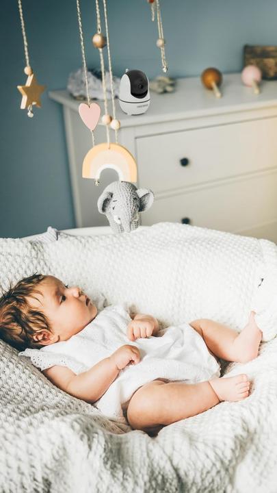 Produktbild Twistshake Babyfon mit Kamera und Audio, 5,5 Zoll Full HD, Nachtsicht, Temperatursensor, Zweiwegekommunikation (Babyphone mit Kamera, 300 m)