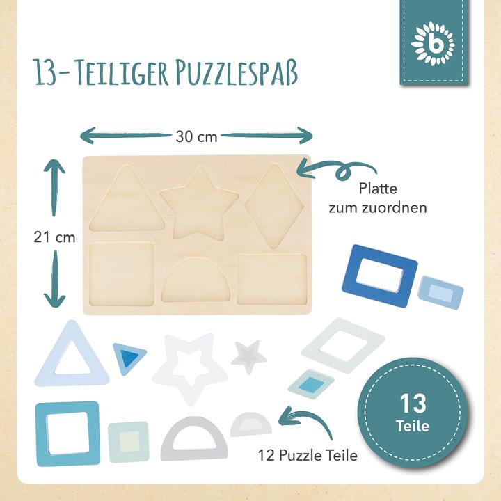 Produktbild Bieco Holzpuzzle (12 Teile)