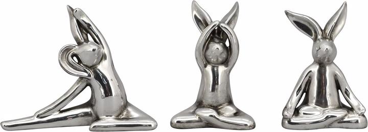 Exner Garten und Wohnaccessoires YogaHase ArgenT (1 x, 26.5 x 8.5 x 19.5 cm)