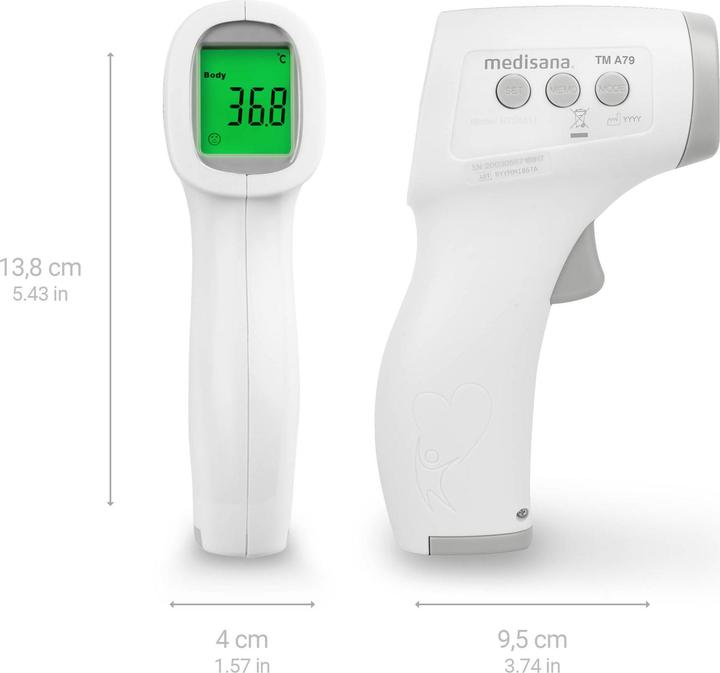 Immagine prodotto Medisana TM A79 Infrarossi (Fronte, Senza contatto)