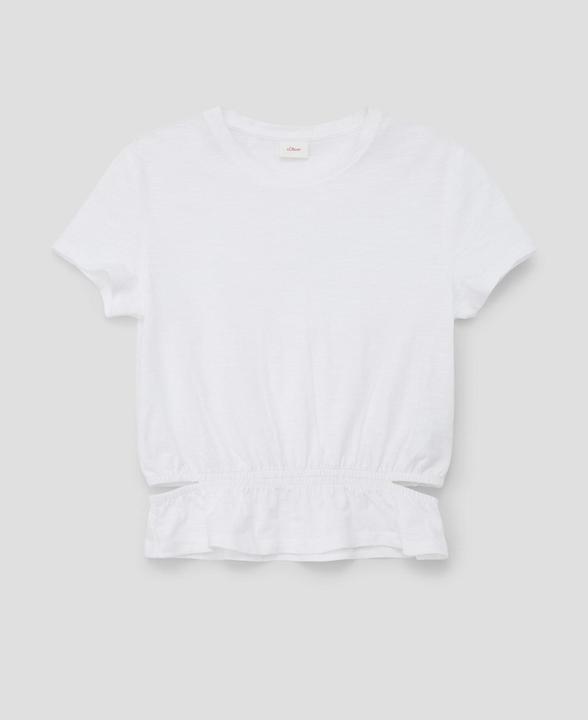 Produktbild S.Oliver T-Shirt T-Shirt mit Flammgarn-Struktur (XL)