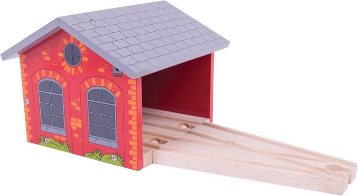 Produktbild Bigjigs Double Engine Shed
