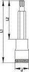 Produktbild Gedore INR 19 14GEDORE Schraubendrehereinsatz RIBE M14