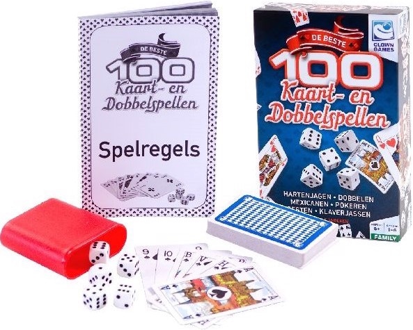 Actual product image Clown games 100 Kaart+Dobbel Spellen (Dutch)
