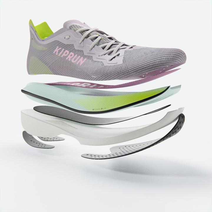 Produktbild Kiprun Laufschuhe Damen mit Carbonplatte - KD900X LD2 lila/gelb (40)
