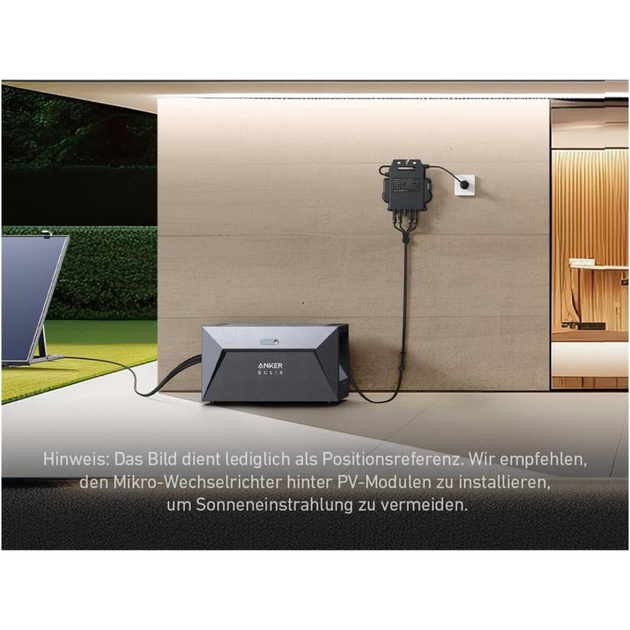Thumbnail - Anker, Spannungswandler, MI BLE Microinverter + Panel Extension Cable, Schuko Connection Cable