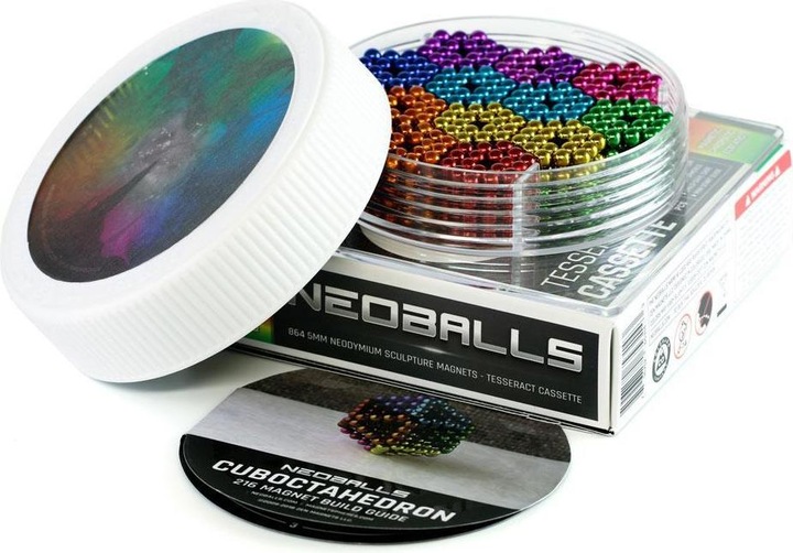 Immagine prodotto Neoballs Sfere magnetiche arcobaleno – Tesseract Cassette