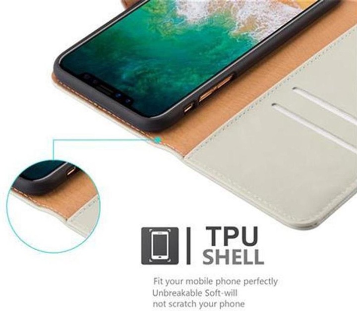 Actual product image Cadorabo Book Luxury Cover (Apple iPhone X)