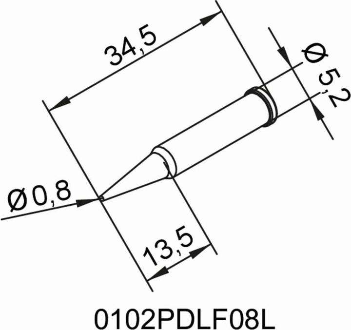 Produktbild Dauerlötspitze 102PDLF08L (Lötspitze)