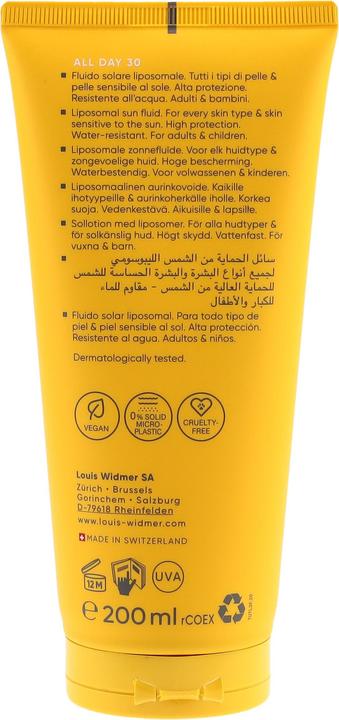 Produktbild Widmer Louis All Day LSF30 Value Pack ohne Parfum 200 ml (Sonnenmilch, SPF 30, 200 ml)