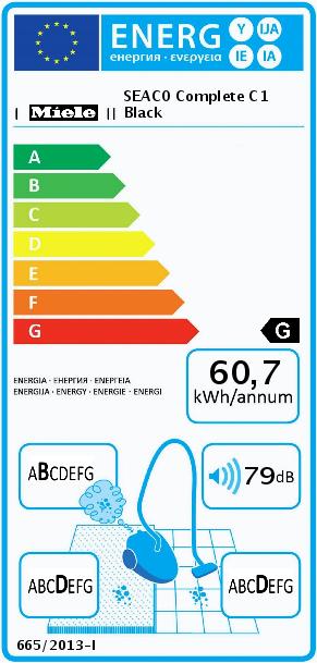 Energie-Label Miele Complete C1 Black Power Line