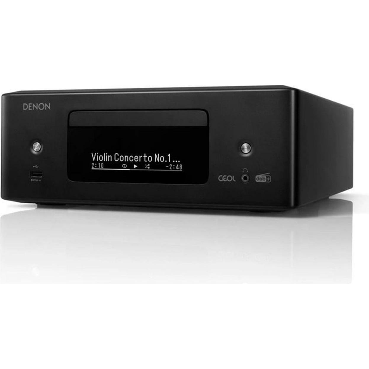 Denon RCD-N12DAB (Stereo, FM, DAB+, DAB), AV Receiver, Schwarz