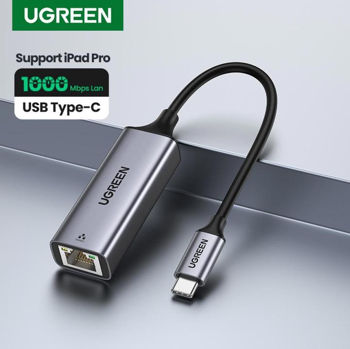 Actual product image Ugreen Gigabit Ethernet Adapter (USB-C 3.1 Gen 1, RJ45 (1x))