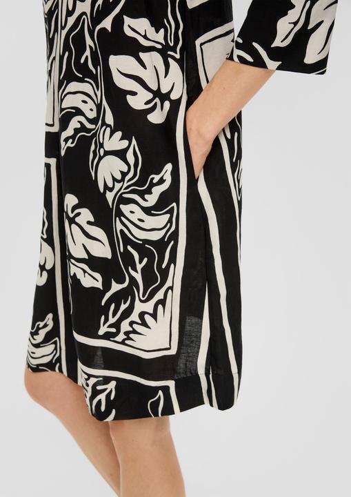 Produktbild S.Oliver Kleid Kurzes Kleid aus Leinenmix mit Eingrifftaschen (36)