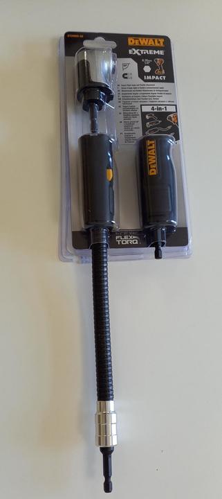 Productafbeelding DeWalt Zeshoekige slagvaste hoekbevestiging met flexibele schacht, lengte 1143 mm