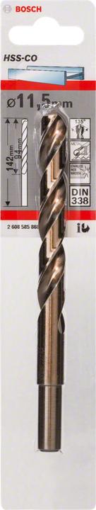 Produktbild Bosch Professional Zubehör Metallbohrer HSS-Co, DIN 338, 11,5 x 94 x 142 mm, 1er-Pack (5 mm)