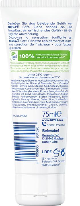 Actual product image NIVEA Soft Tube (Body cream, 75 ml)