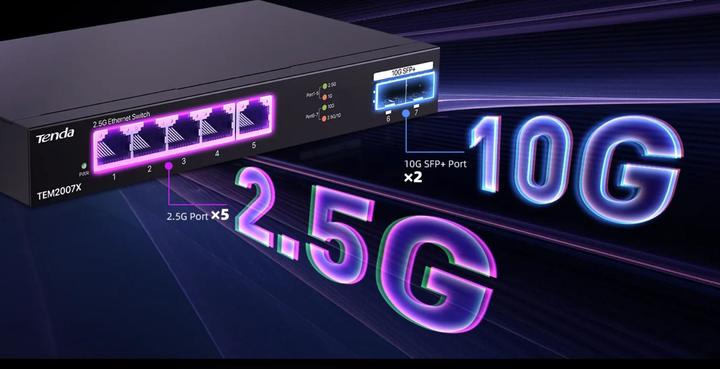 Produktbild Tenda TEM2007X Ethernet Switches 2.5 Gigabit 5 (5 Ports)