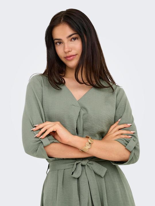 Produktbild JdY Normal geschnitten V-Ausschnitt Voluminöser Armschnitt Kurzes Kleid Kleid (M)