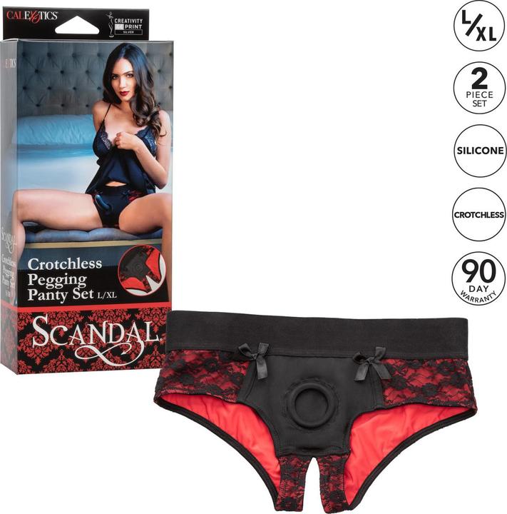 Actual product image CalExotics Scandal Crotchless Set L/XL