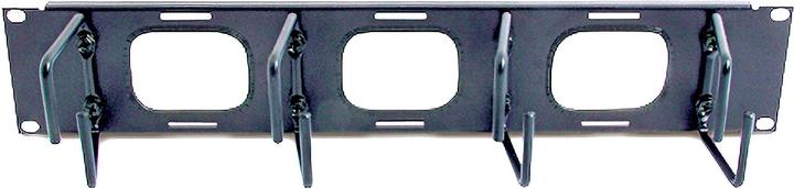 Actual product image APC 2U Horizontal Cable Organizer with pass through holes