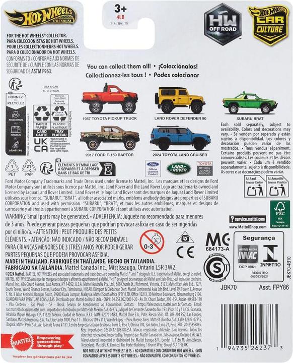 Produktbild Hot Wheels Ford F150 Raptor