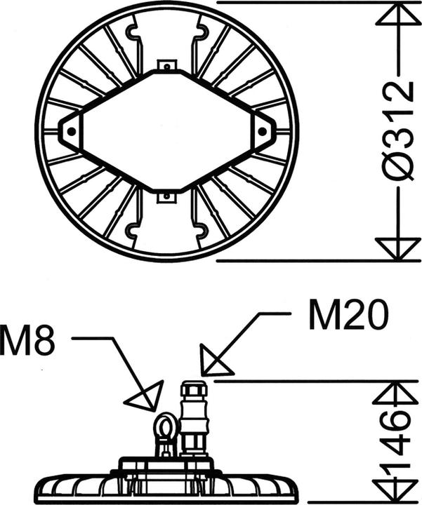 Produktbild Schuch LED-Hallenleuchte (10000 lm)